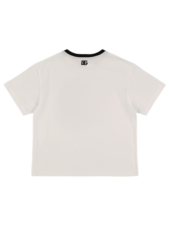 Dolce&Gabbana Printed cotton jersey t-shirt w/logo 3 Dolce&Gabbana Printed cotton jersey t-shirt w/logo