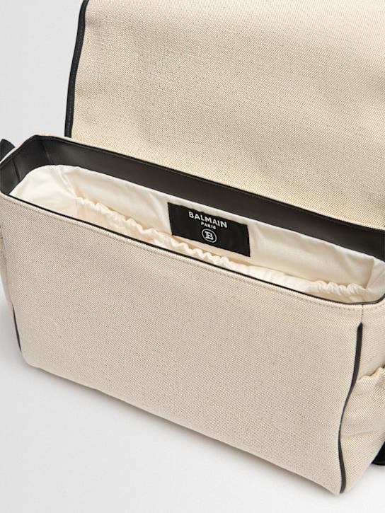 Balmain Cotton blend canvas diaper bag w/logo 11 Balmain Cotton blend canvas diaper bag w/logo
