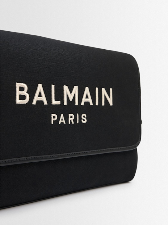 Balmain Cotton blend canvas diaper bag w/logo 3 Balmain Cotton blend canvas diaper bag w/logo