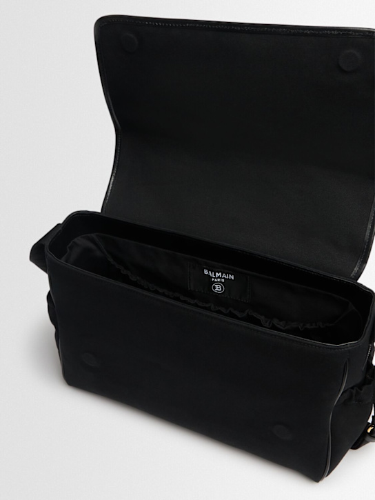 Balmain Cotton blend canvas diaper bag w/logo 5 Balmain Cotton blend canvas diaper bag w/logo