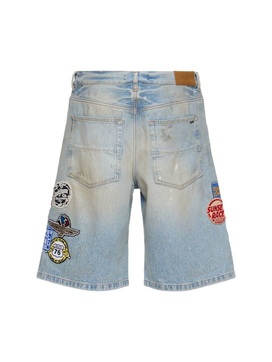 Amiri Station patch denim shorts 4 Amiri Station patch denim shorts