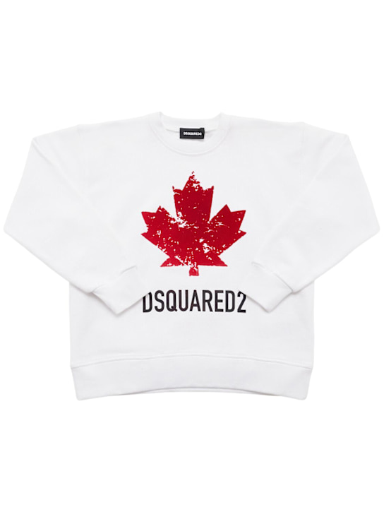 Dsquared2 Printed cotton crewneck sweatshirt