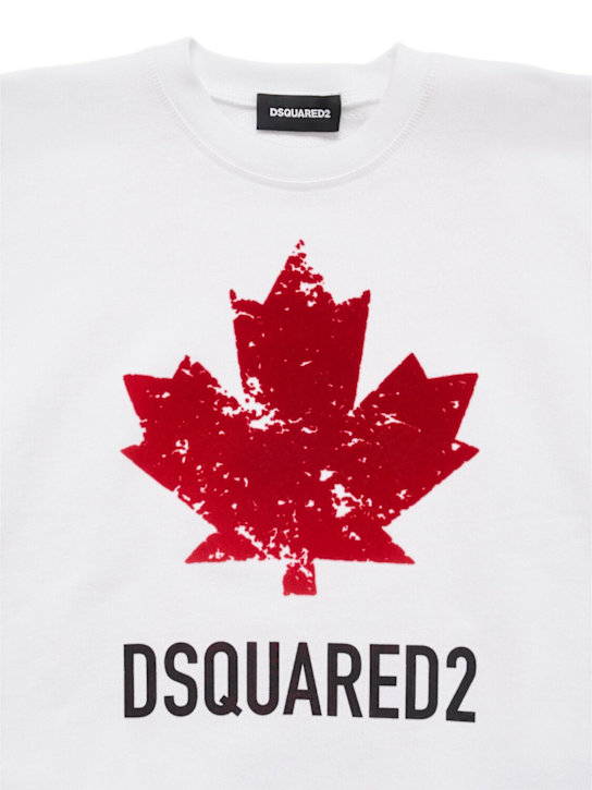 Dsquared2 Printed cotton crewneck sweatshirt