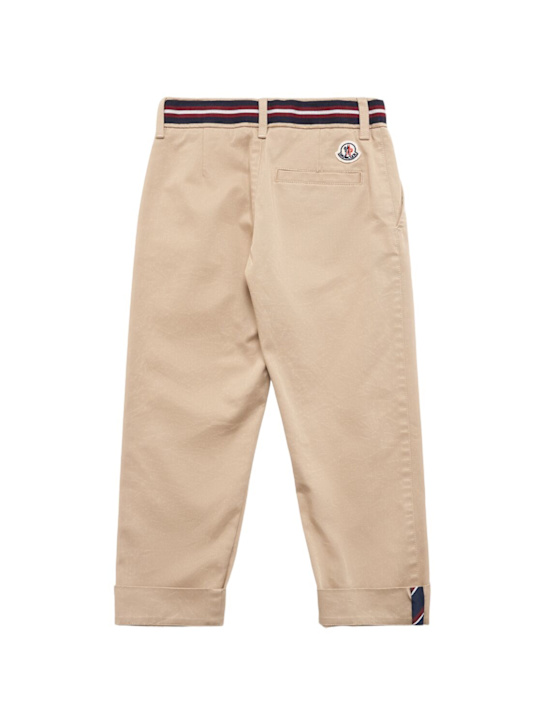Moncler Tricolour trimmed cotton blend pants 3 Moncler Tricolour trimmed cotton blend pants