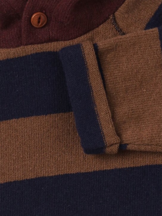 1 + IN THE FAMILY Striped cotton blend hoodie