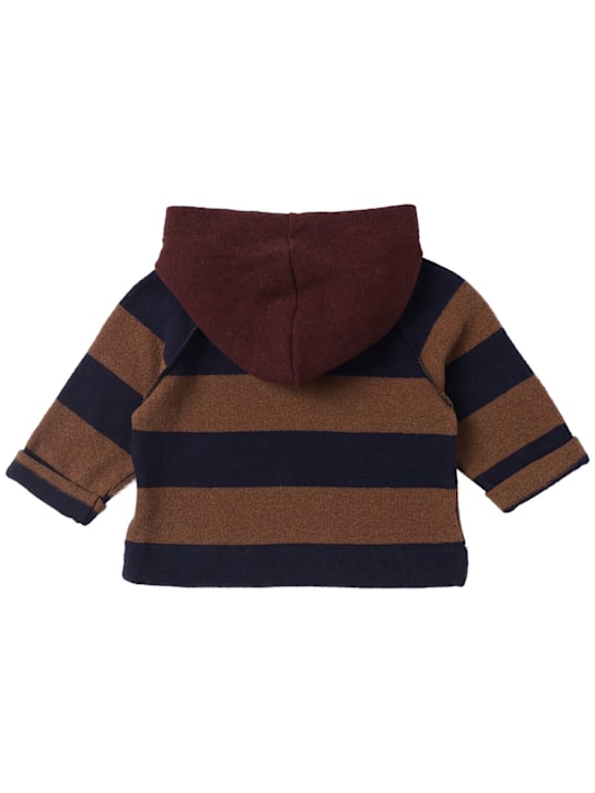 1 + IN THE FAMILY Striped cotton blend hoodie 3 1 + IN THE FAMILY Striped cotton blend hoodie