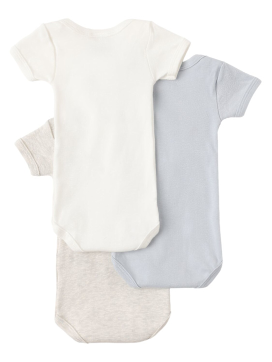 Petit Bateau Set of 3 cotton bodysuits 3 Petit Bateau Set of 3 cotton bodysuits