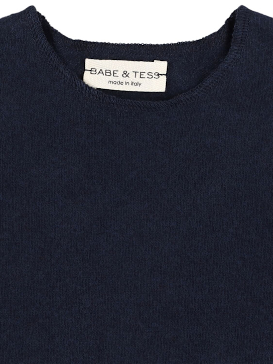 Babe & Tess Cotton blend knit sweater