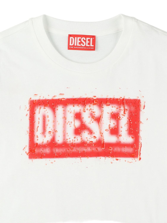 Diesel Kids Printed cotton jersey t-shirt