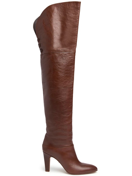 Chloé 85mm Leather over the knee boots