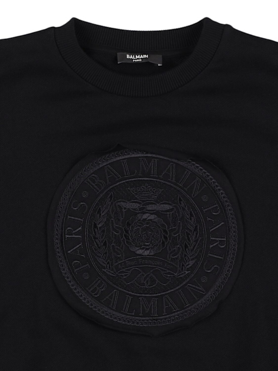 Balmain Cotton sweatshirt w/logo