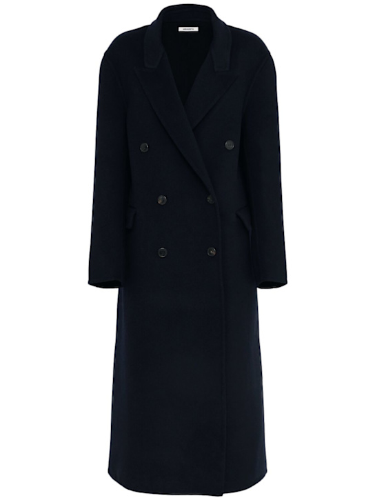 Annagreta Bianca double breasted wool blend coat