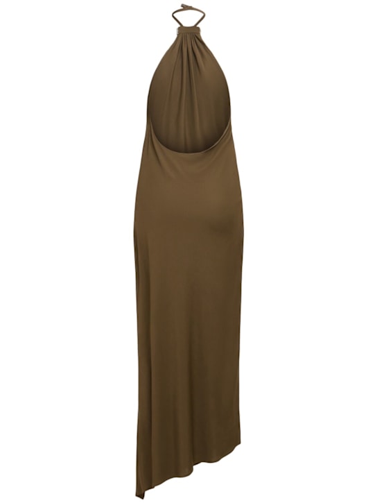 The Attico Halter viscose crepe long dress 3 The Attico Halter viscose crepe long dress