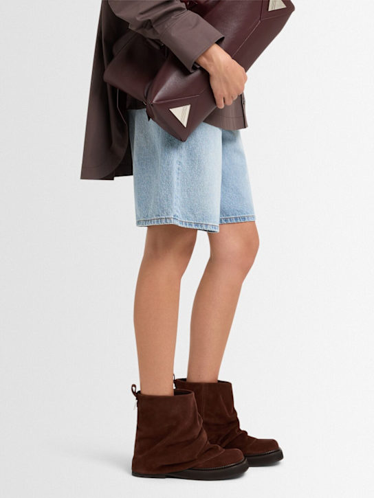 The Attico 30mm Mini Robin suede combat boots