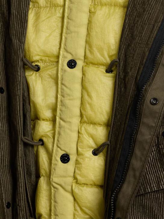 Stone Island Long cotton blend corduroy parka 4 Stone Island Long cotton blend corduroy parka