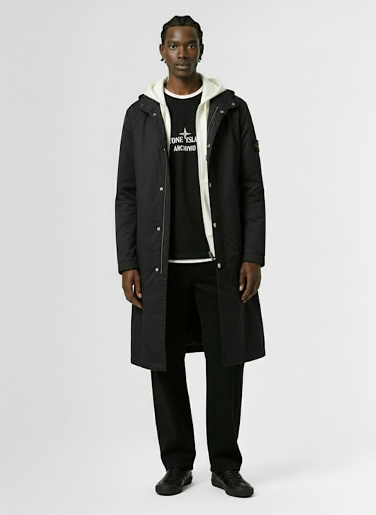 Stone Island Light poly blend long coat