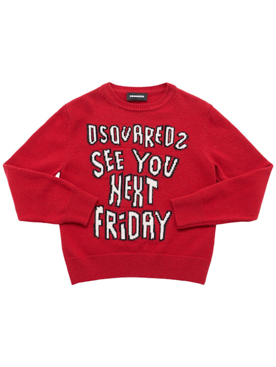 Dsquared2 Cotton blend crewneck sweater