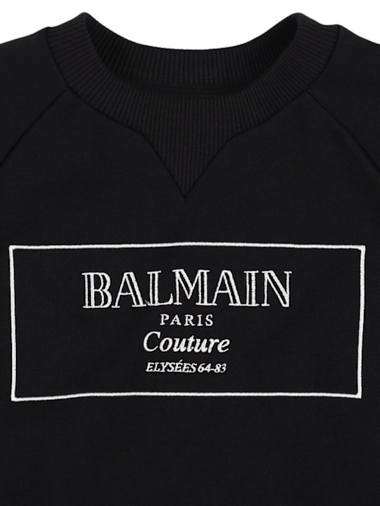 Balmain Cotton sweatshirt w/logo