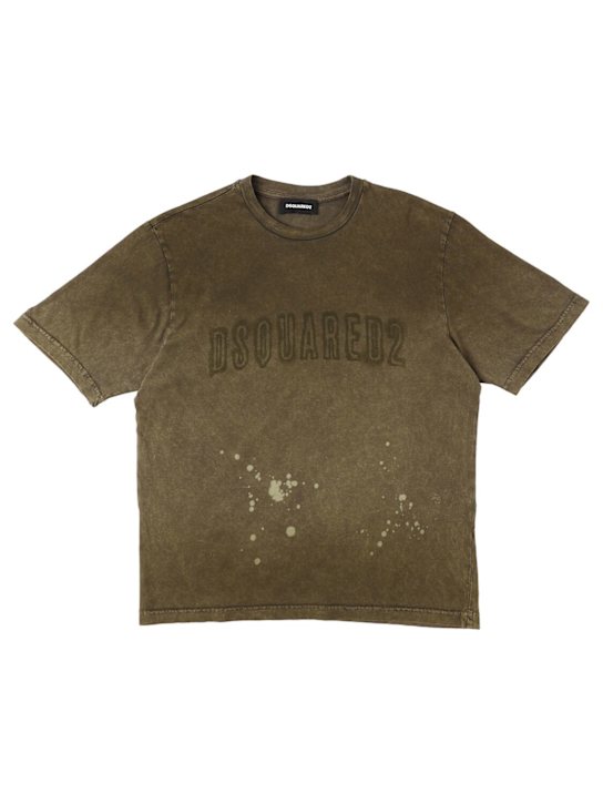 Dsquared2 Printed cotton jersey t-shirt