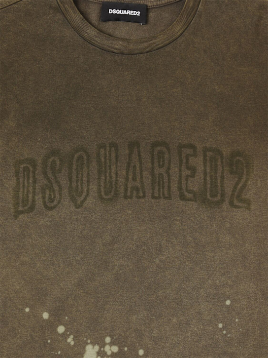 Dsquared2 Printed cotton jersey t-shirt