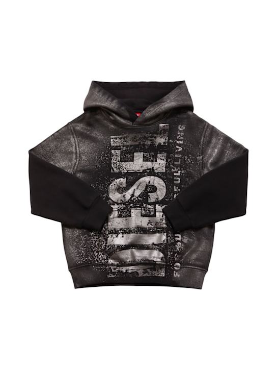Diesel Kids Cotton sweatshirt hoodie w/logo