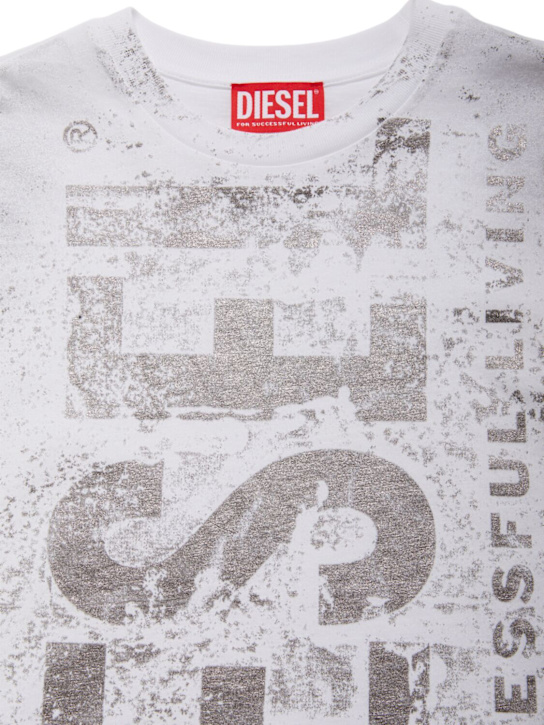 Diesel Kids Cotton t-shirt w/ logo