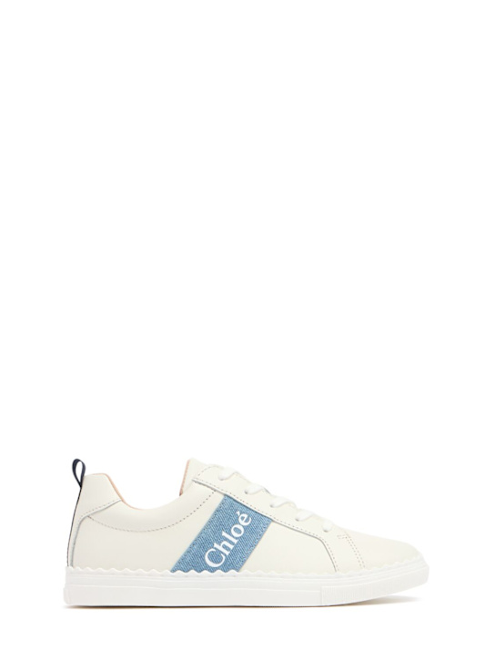 Chloé Leather sneakers w/logo