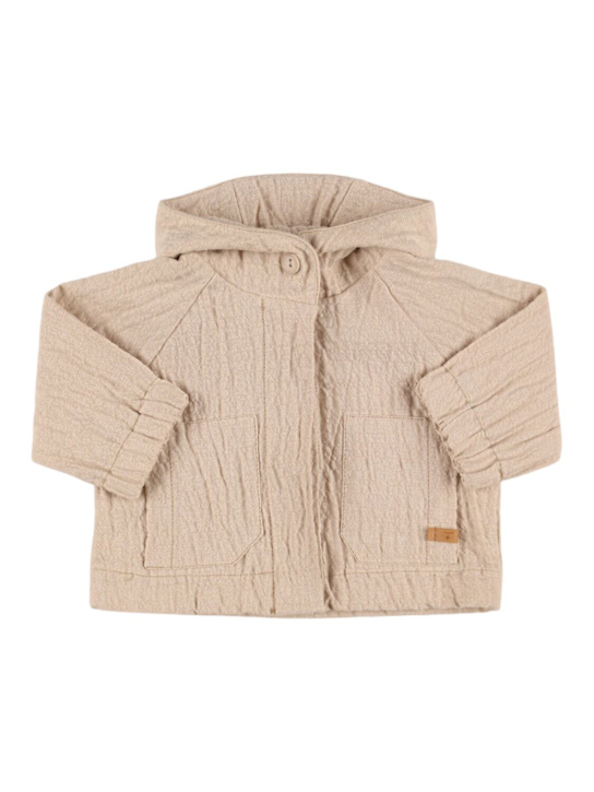 1 + IN THE FAMILY Cotton blend hooded jacket