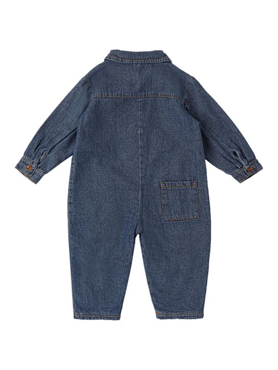 1 + IN THE FAMILY Cotton denim romper 3 1 + IN THE FAMILY Cotton denim romper