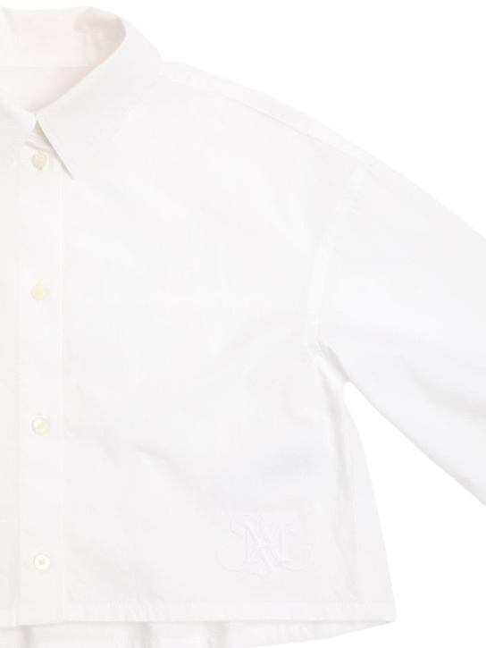 MAX&Co. Cotton poplin cropped shirt
