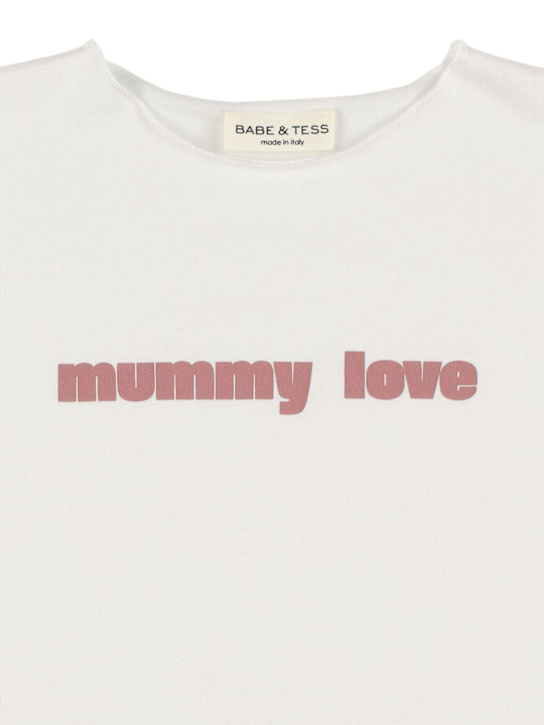 Babe & Tess Printed cotton blend t-shirt