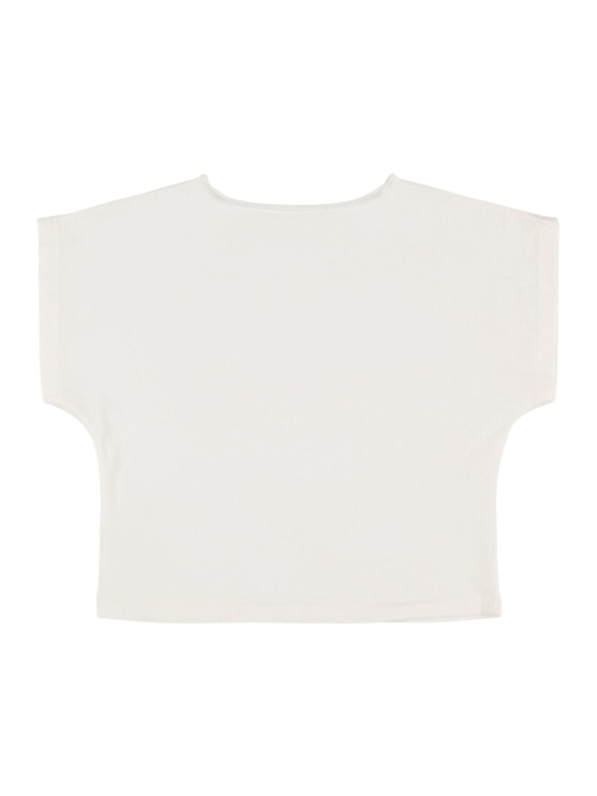 Babe & Tess Printed cotton blend t-shirt