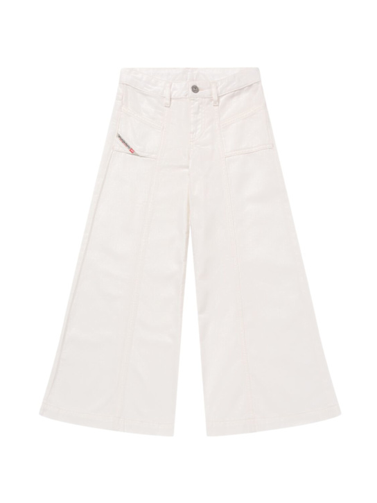 Diesel Kids Cotton wide jeans
