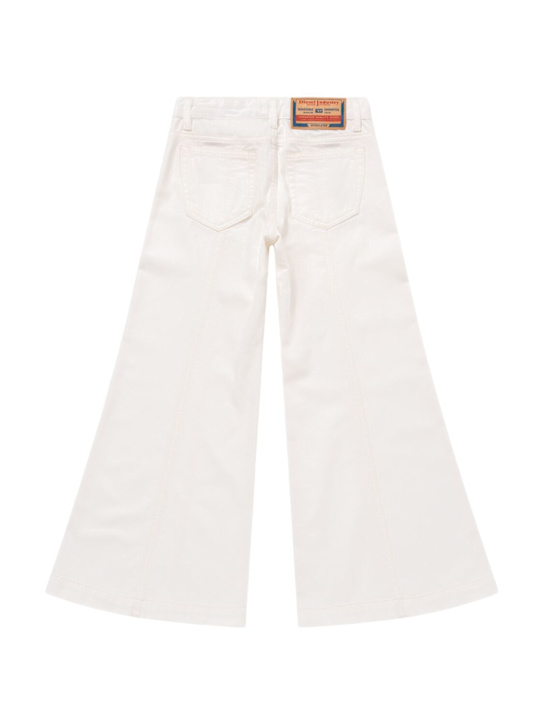 Diesel Kids Cotton wide jeans