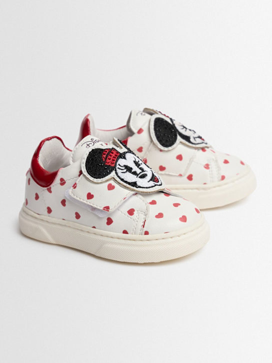 Monnalisa Minnie leather strap sneakers 3 Monnalisa Minnie leather strap sneakers