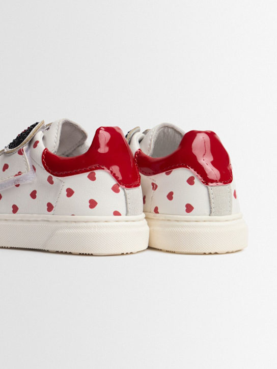 Monnalisa Minnie leather strap sneakers 4 Monnalisa Minnie leather strap sneakers