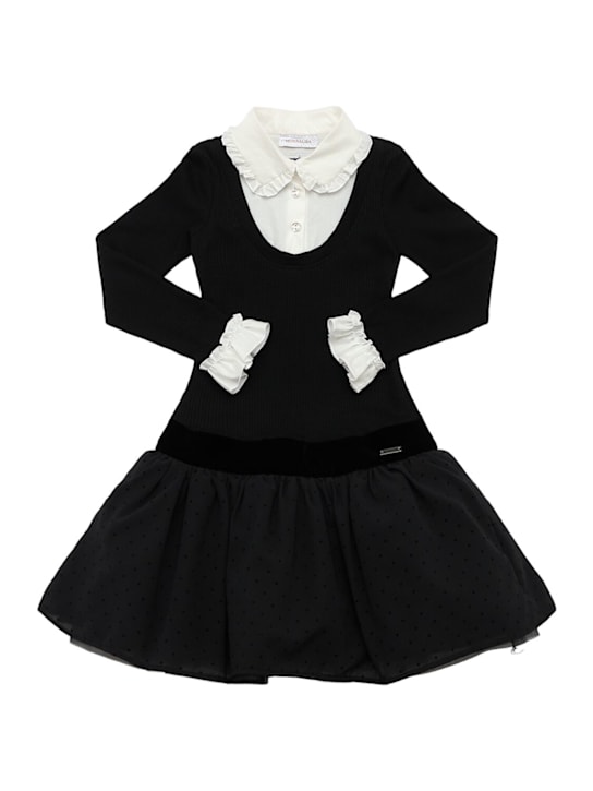 Monnalisa Viscose blend shirt dress