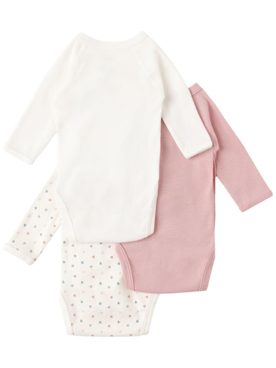 Petit Bateau Set of 3 printed cotton bodysuits 3 Petit Bateau Set of 3 printed cotton bodysuits