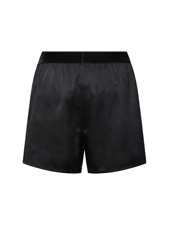 Tom Ford Logo silk satin mini shorts 4 Tom Ford Logo silk satin mini shorts