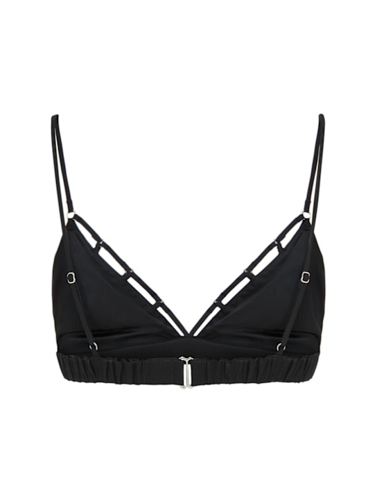 Fleur Du Mal Cage luxe silk triangle bra 4 Fleur Du Mal Cage luxe silk triangle bra
