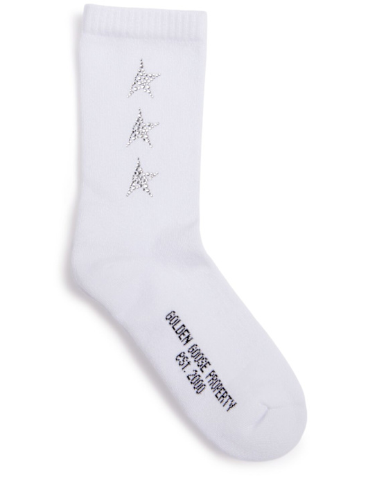 Golden Goose Side stars cotton blend socks