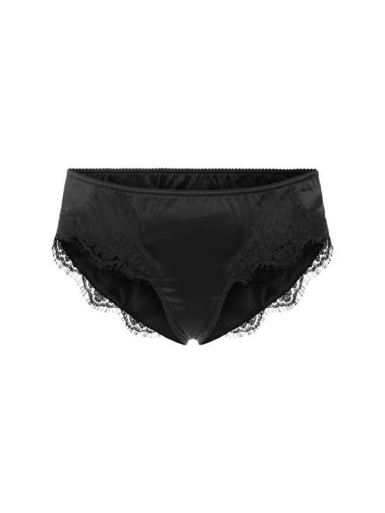 Dolce&Gabbana Silk satin briefs w/lace detail
