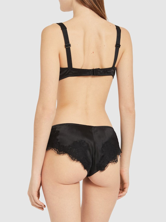Dolce&Gabbana Silk satin briefs w/lace detail