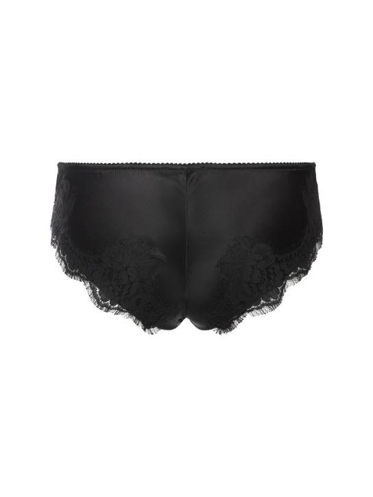 Dolce&Gabbana Silk satin briefs w/lace detail