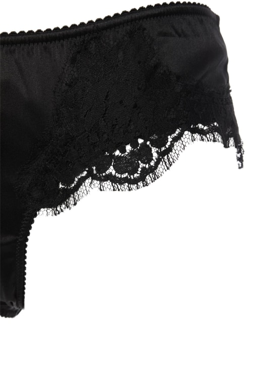 Dolce&Gabbana Silk satin briefs w/lace detail