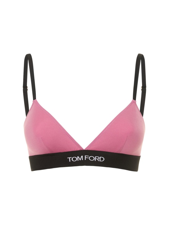 Tom Ford Logo jersey triangle bra