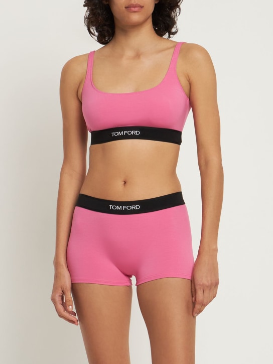 Tom Ford Logo modal jersey hot pants