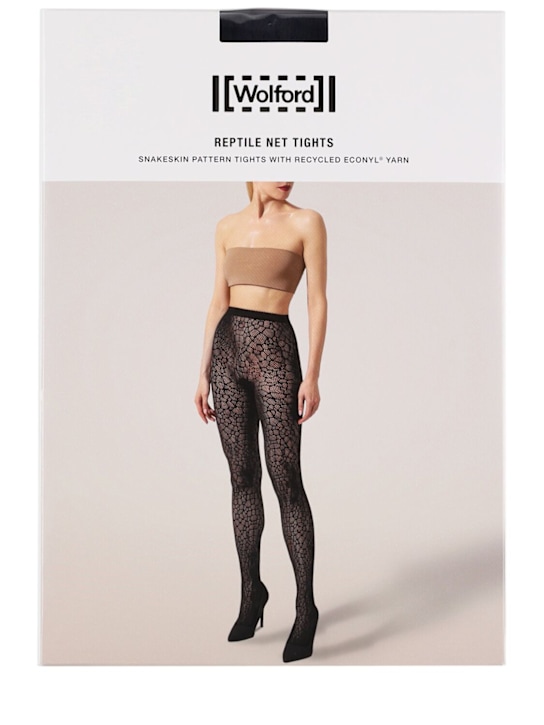 Wolford Reptile net lace tights