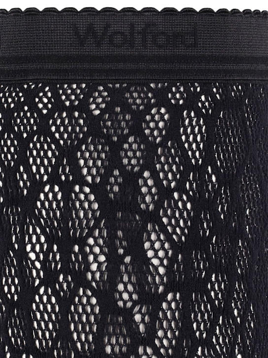 Wolford Reptile net lace tights
