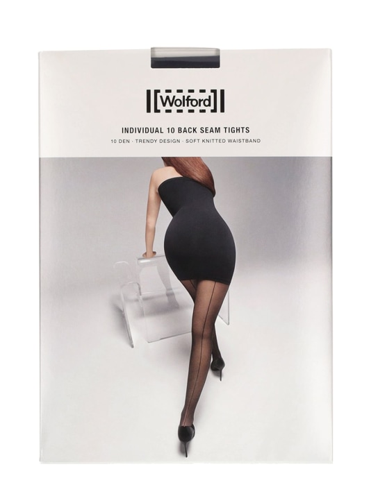 Wolford Individual 10 back seam tights